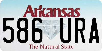 AR license plate 586URA