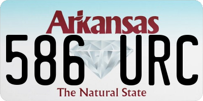 AR license plate 586URC