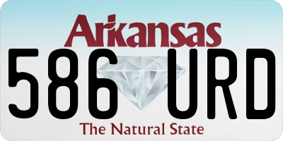AR license plate 586URD