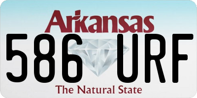 AR license plate 586URF
