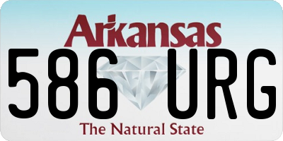 AR license plate 586URG