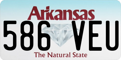 AR license plate 586VEU
