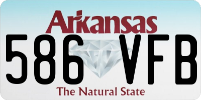 AR license plate 586VFB