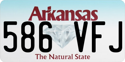 AR license plate 586VFJ