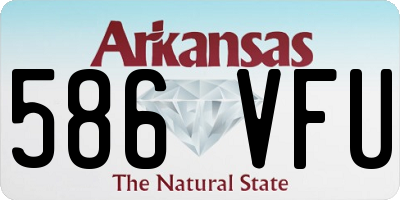 AR license plate 586VFU