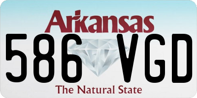 AR license plate 586VGD