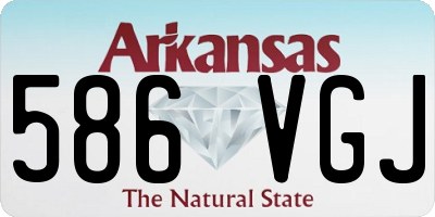 AR license plate 586VGJ