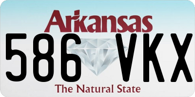 AR license plate 586VKX