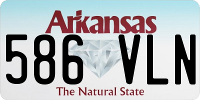 AR license plate 586VLN