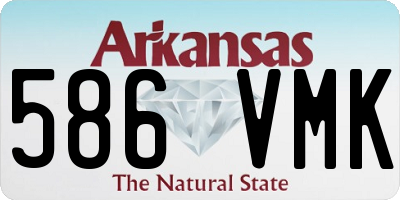 AR license plate 586VMK