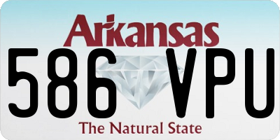 AR license plate 586VPU