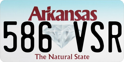 AR license plate 586VSR