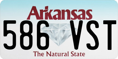 AR license plate 586VST