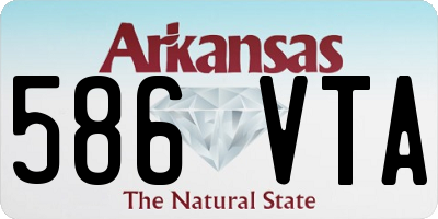 AR license plate 586VTA