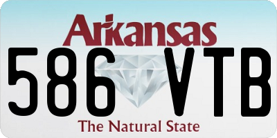 AR license plate 586VTB