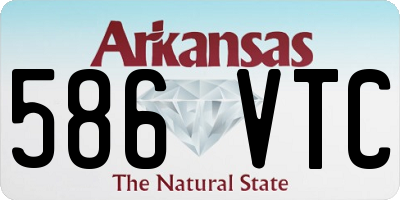 AR license plate 586VTC