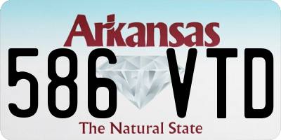 AR license plate 586VTD