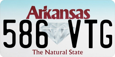AR license plate 586VTG
