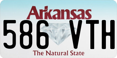 AR license plate 586VTH