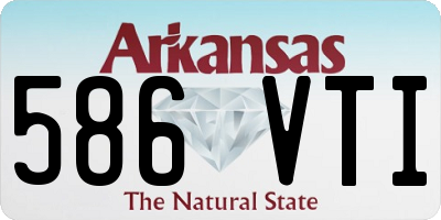 AR license plate 586VTI