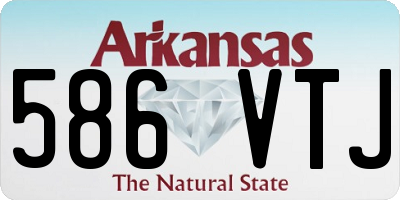 AR license plate 586VTJ