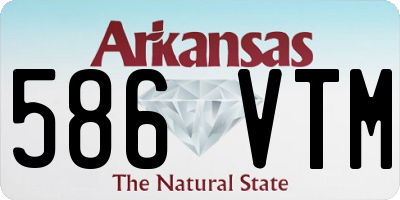 AR license plate 586VTM