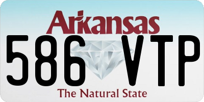 AR license plate 586VTP