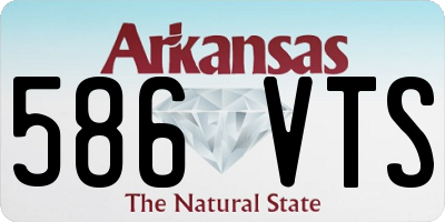 AR license plate 586VTS