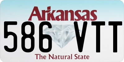 AR license plate 586VTT