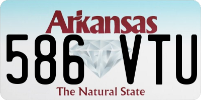 AR license plate 586VTU