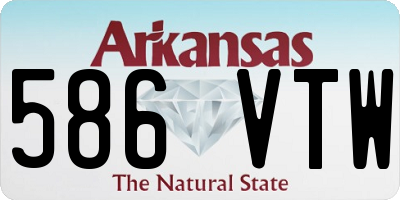 AR license plate 586VTW