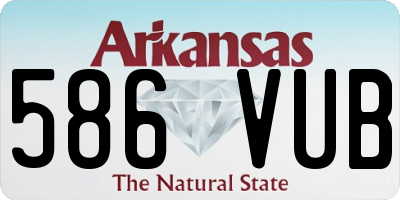 AR license plate 586VUB