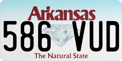AR license plate 586VUD