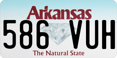 AR license plate 586VUH