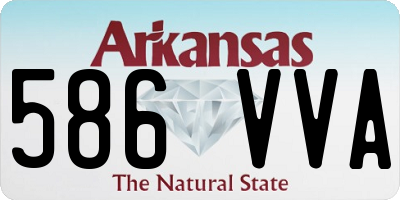 AR license plate 586VVA