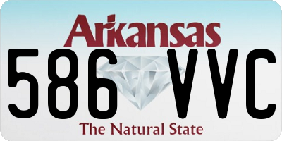 AR license plate 586VVC