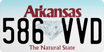 AR license plate 586VVD
