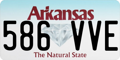 AR license plate 586VVE