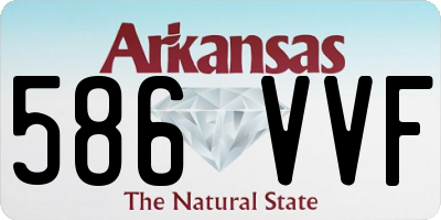AR license plate 586VVF