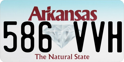 AR license plate 586VVH