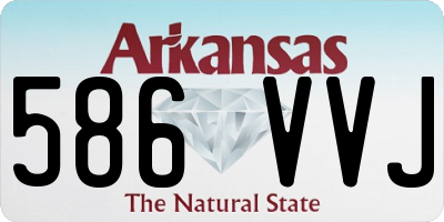 AR license plate 586VVJ