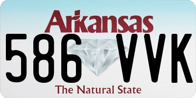 AR license plate 586VVK