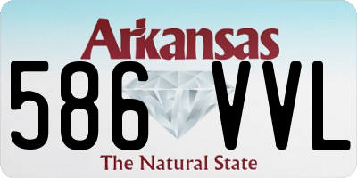 AR license plate 586VVL