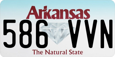 AR license plate 586VVN