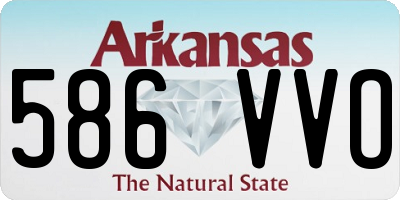 AR license plate 586VVO