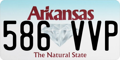 AR license plate 586VVP
