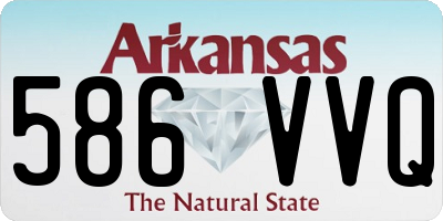 AR license plate 586VVQ