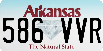 AR license plate 586VVR