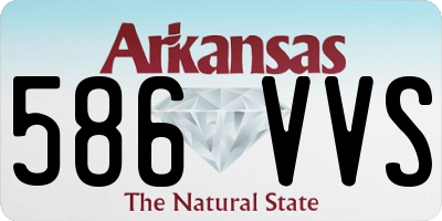 AR license plate 586VVS