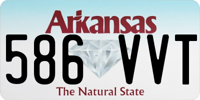 AR license plate 586VVT